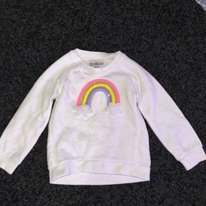 White rainbow sweatshirt